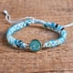 thumbnail image 1 of Healing Yoga Beaded Bracelet - Double Layer Adjustable Geometric Jewelry for Anxiety Relief and Stress Management, 1 of 5