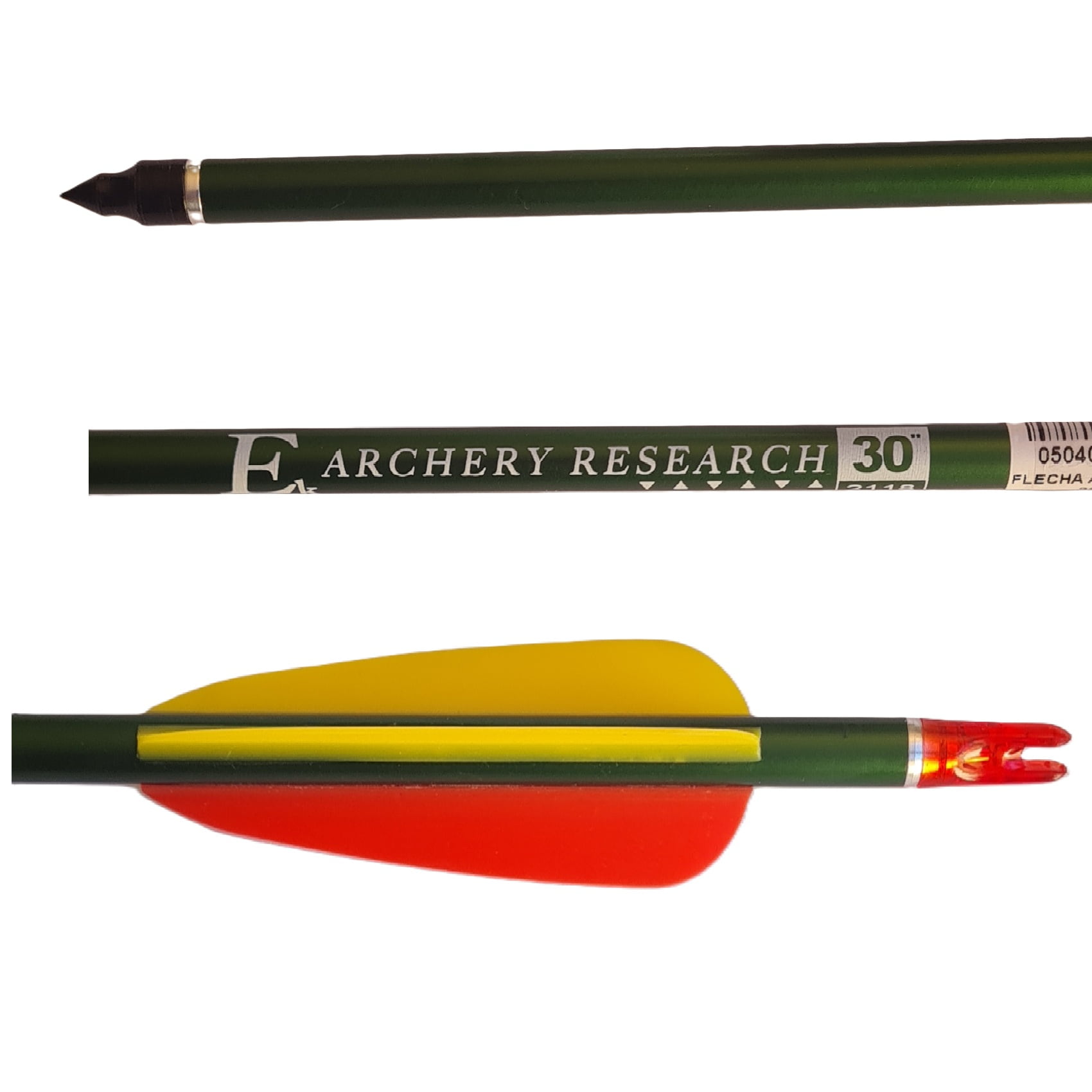 Ek Archery Research - Flecha Arco, Aluminio, Punta Intercambiable, 79 Cms, 35 Grs Alloy P.field 30¨ 2118