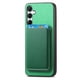 thumbnail image 3 of Funda de Cuero Magnética con Tarjetero para Samsung Galaxy A55 Cubierta Delgada Verde, 3 of 5