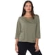 thumbnail image 1 of Polera Mujer Manga 3/4 Macramé Verde Corona, 1 of 5
