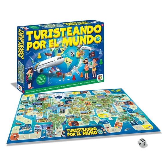 Juego de Mesa Turisteando Mundo - Toyng