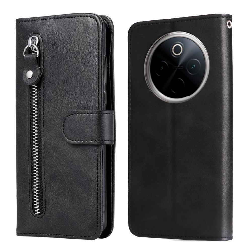 Gangxun - Funda Con Cremallera Para Oneplus 13, Carcasa Cartera De Cuero Pu Con Soporte Y Tarjetero