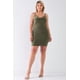 thumbnail image 4 of Vestido Mini Ajustado de Tirantes Finos con Cuello Vuelto, Sedoso y sin Mangas, de Talla Grande, 4 of 5