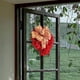 thumbnail image 3 of Corona de San Valentín, corona de corazón, 13 pulgadas/34 cm, corona de San Valentín de arpillera roja para puerta de entrada, decoraciones de corona de San Valentín de arpillera roja con lazos para f, 3 of 7