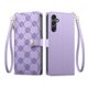 thumbnail image 1 of Funda Billetera con Cierre para [samsung galaxy A24 4G] con Tarjetero, Soporte y Correa de ManoMorado, 1 of 5