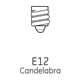 thumbnail image 3 of Bombillas GE de 40 W, 280 lúmenes, base candelabro, paquete de 2, 3 of 3