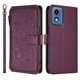thumbnail image 2 of Funda Cartera Mariposa para [Motorola Moto G Play 2024 5G] con Soporte y Cremallera Violeta, 2 of 6