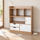 thumbnail image 2 of Aparador Buffet Bar Cocina 80x30x100 cm Madera Blanco 2 Cajones 2 Puertas Repisas MDF 12 mm, 2 of 6