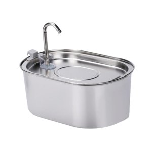 Ioensy - Fuente De Agua Para Mascotas De Gatos De Acero Inoxidable Alimentador De Gatos De 108 Oz Para Perros Múltiples Mascotas