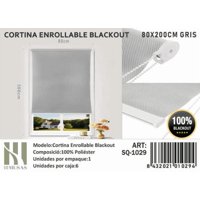 Todostore - Cortina Roller Blackout 80X200Cm ´Gris 1029
