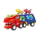 thumbnail image 2 of Camiones De Juguete, Juego De Dinosaurios, Figura De Dinosaurio, Juguetes Para Niños, T Rex Preescolar Con 4 Coches, 2 of 5