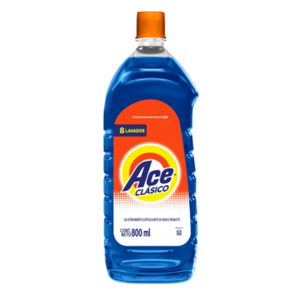 Ace Detergente Clasico Liquido Ropa Blanca 800ml