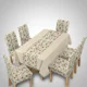 thumbnail image 3 of Mantel De Lino Impermeable Con Borlas Incluye Fundas Silla Tf Flores Verde Claro, 3 of 3