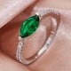 thumbnail image 1 of Funky Trendy Ring, Water Drop-Shaped Emerald Green Zirconia Ring, Exquisite Men's Accessory Jewelry Ornament For Daily Wear For Banquet Party Holiday Birthday Anniversary Gift, 1 of 4