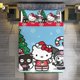thumbnail image 1 of Merry Christmas Hello Kitty 3 Pieces Duvet Cover Set Full Size Super Soft Fade Resistant Microfiber, 1 of 4