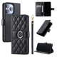 thumbnail image 1 of Funda Acolchada con Anilla y Correa para iPhone 14 Pro Slots para Tarjetas Negro, 1 of 5