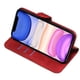 thumbnail image 2 of Funda con Cremallera para iPhone 11, Carcasa Cartera de Cuero PU con Soporte y Tarjetero, 2 of 6