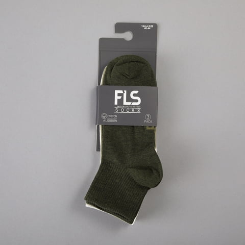 Calcetin 3X Pack Corto Hombre Acanalado Flores 50787-41