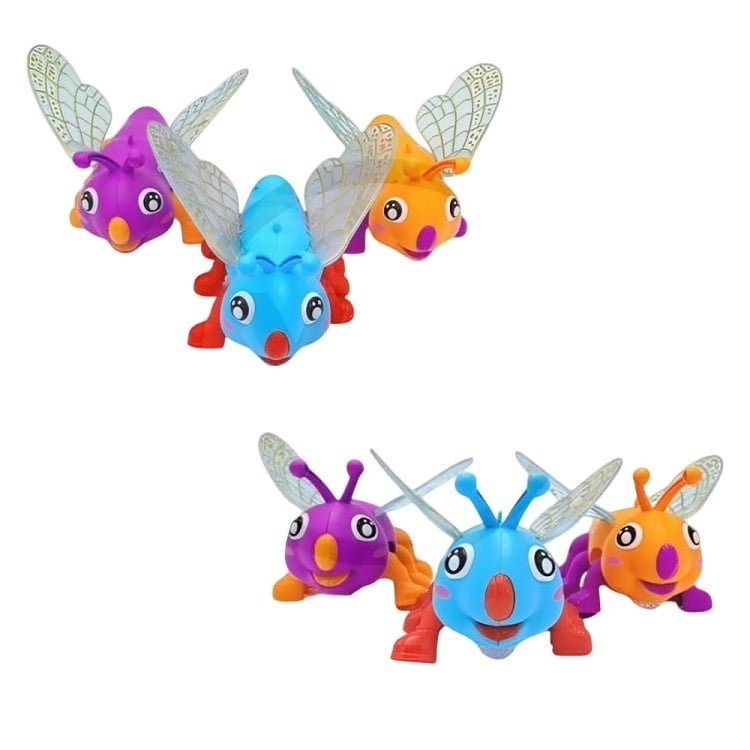 Genérico - Pak De 3 Mariposa Caminante Luz Sonido