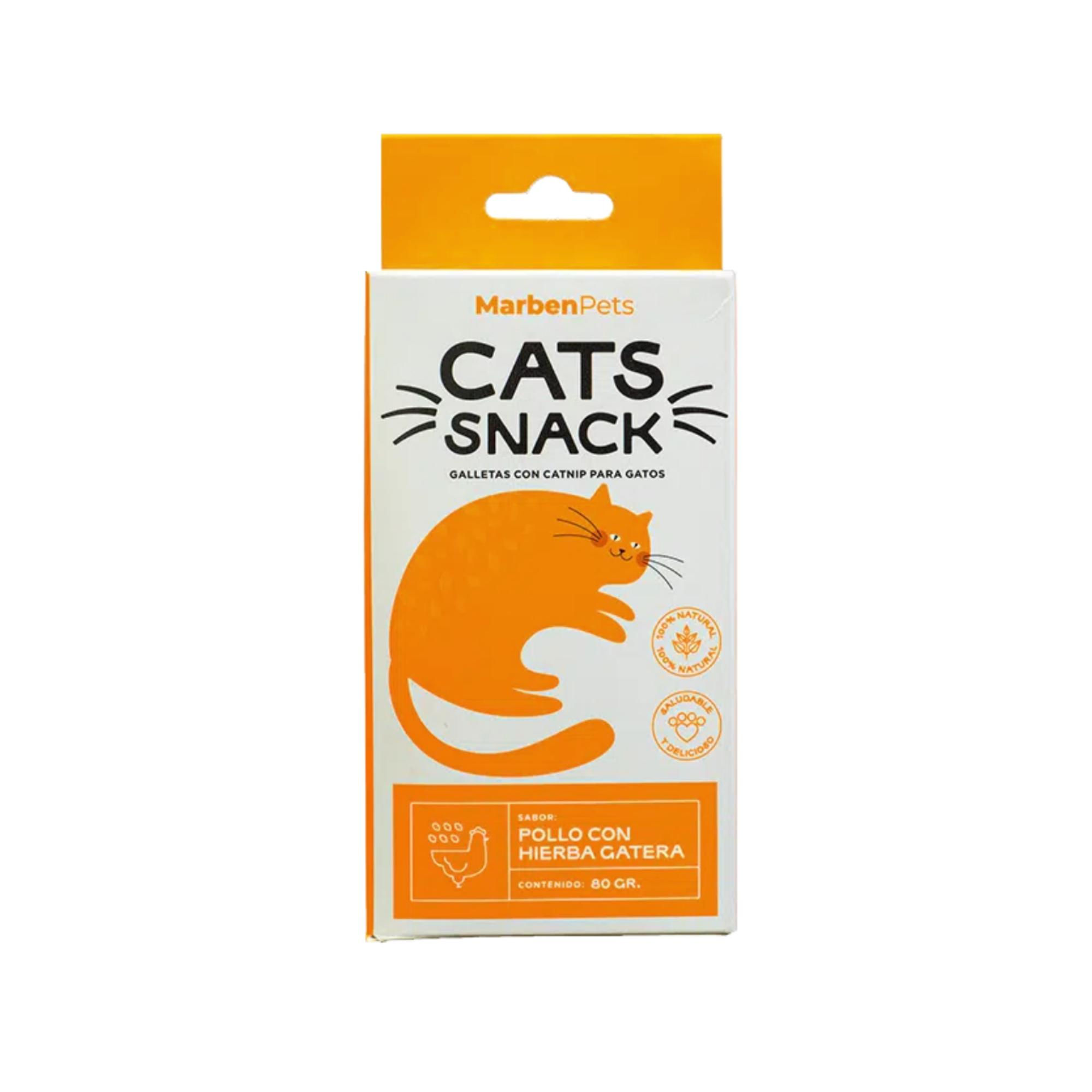 Cats Snack - Galleta Gato Con Catnip Sabor Pollo Con Hierba Gatera Caja