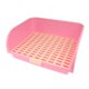 thumbnail image 5 of Caja De Arena Para Mascotas Bandeja De Inodoro De Esquina Sartén Orinal Entrenador Jaula De Conejo Adulto Rosa, 5 of 5