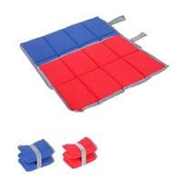 Xusx111 - 2 Piezas Plegable Almohadilla De Sentado, Impermeable Esterilla De Espuma De Paño De Oxford Para Viajes De Montaña, Mochila, Picnic Al Aire Libre, Adultos Y Niños (Rojo + Azul)