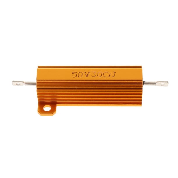 Resistencia De Carcasa De Aluminio Dorado RX24 50W Resistencia De Alta Potencia Para Bombilla LED 30R