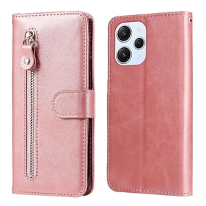 Gangxun - Funda Con Cremallera Para Xiaomi Poco M6 Pro 5G, Carcasa Cartera De Cuero Pu Con Soporte Y Tarjetero