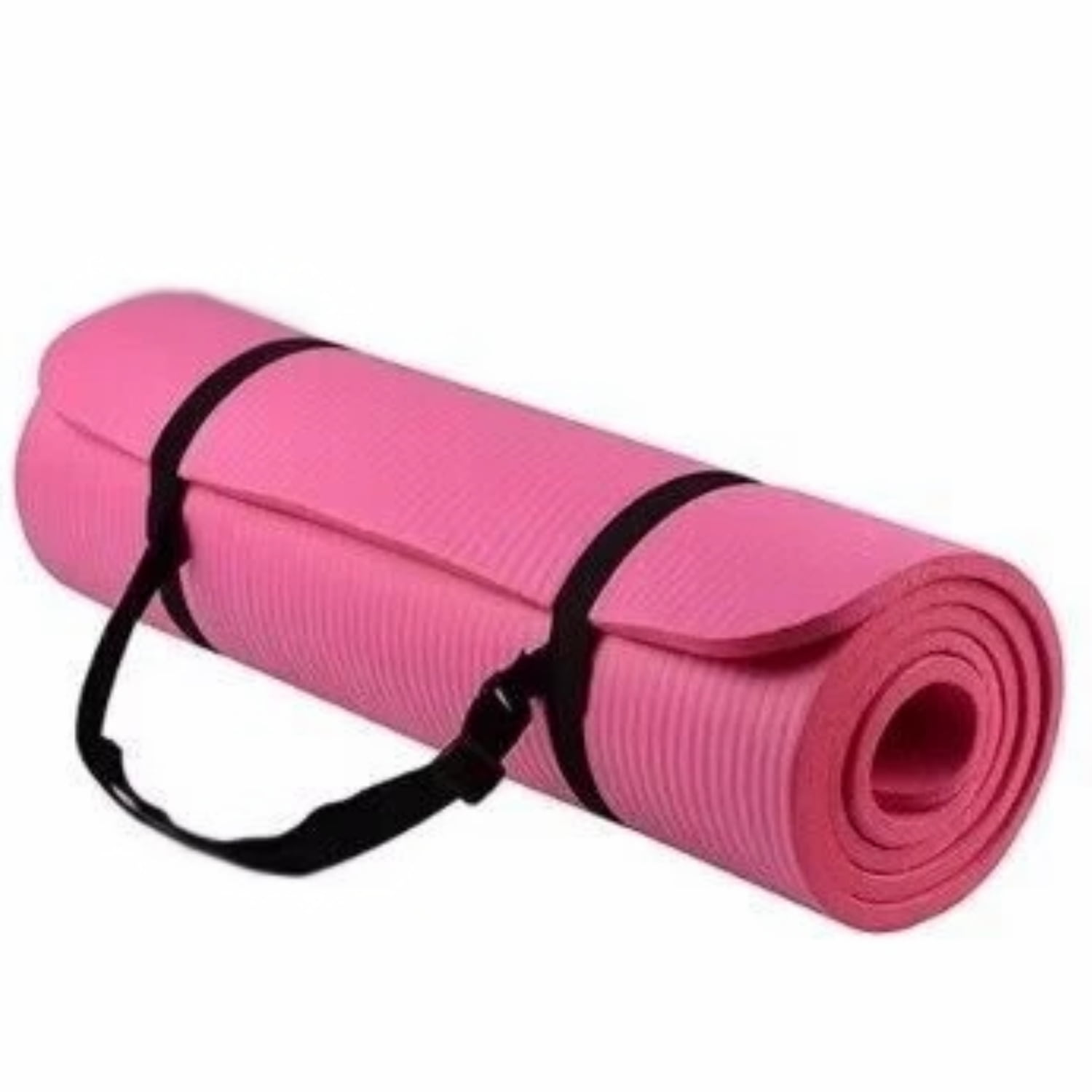 Crusec - Yoga Mat Tapete Colchoneta Pilates 180x60x1 Cm Con Correas