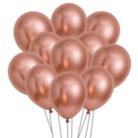 Globos Ztikug De Látex Metálico En Oro Rosa, 10 Pulgadas, 50 Unidades