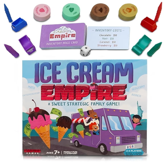 Juego de Mesa Empire Games: Imperio de Helados - Estrategia Familiar