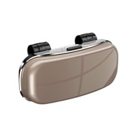 Ioensy - Estuche Para Gafas De Sol Para Visera De Coche, Organizador De Visera, Resistente, Color Marrón