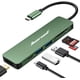 thumbnail image 1 of Adaptador USB-C Hiearcool 7 en 1 USBC a HDMI con PD-Green de 100 W, 1 of 6