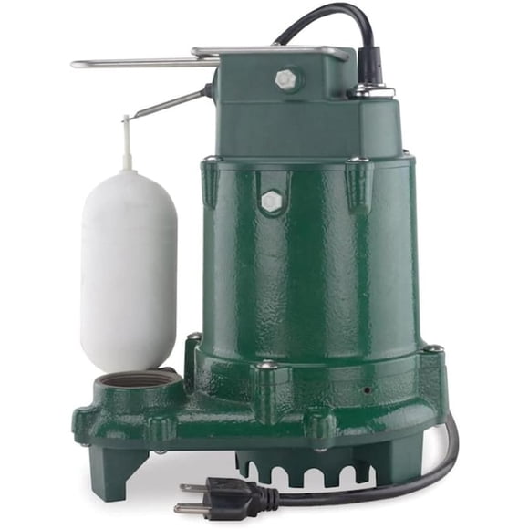 Bomba de sumidero sumergible Zoeller 1/3 HP 48 GPM de hierro fundido 115 V