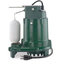Bomba De Sumidero Sumergible Zoeller 1/3 Hp 48 Gpm De Hierro Fundido 115 V