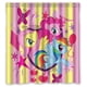 thumbnail image 1 of Cortina de ducha de rayas de My Little Pony, juego de cortina de baño con ganchos, tamaño 66 x 72 pulgadas, 1 of 3