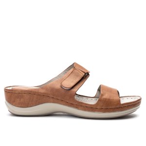 Sandalia Mujer Camel Kenya Chancleta