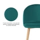thumbnail image 5 of Set de 4 Sillas de Comedor Dinka Oxford Relan Tapizadas en Terciopelo Verde, 5 of 11