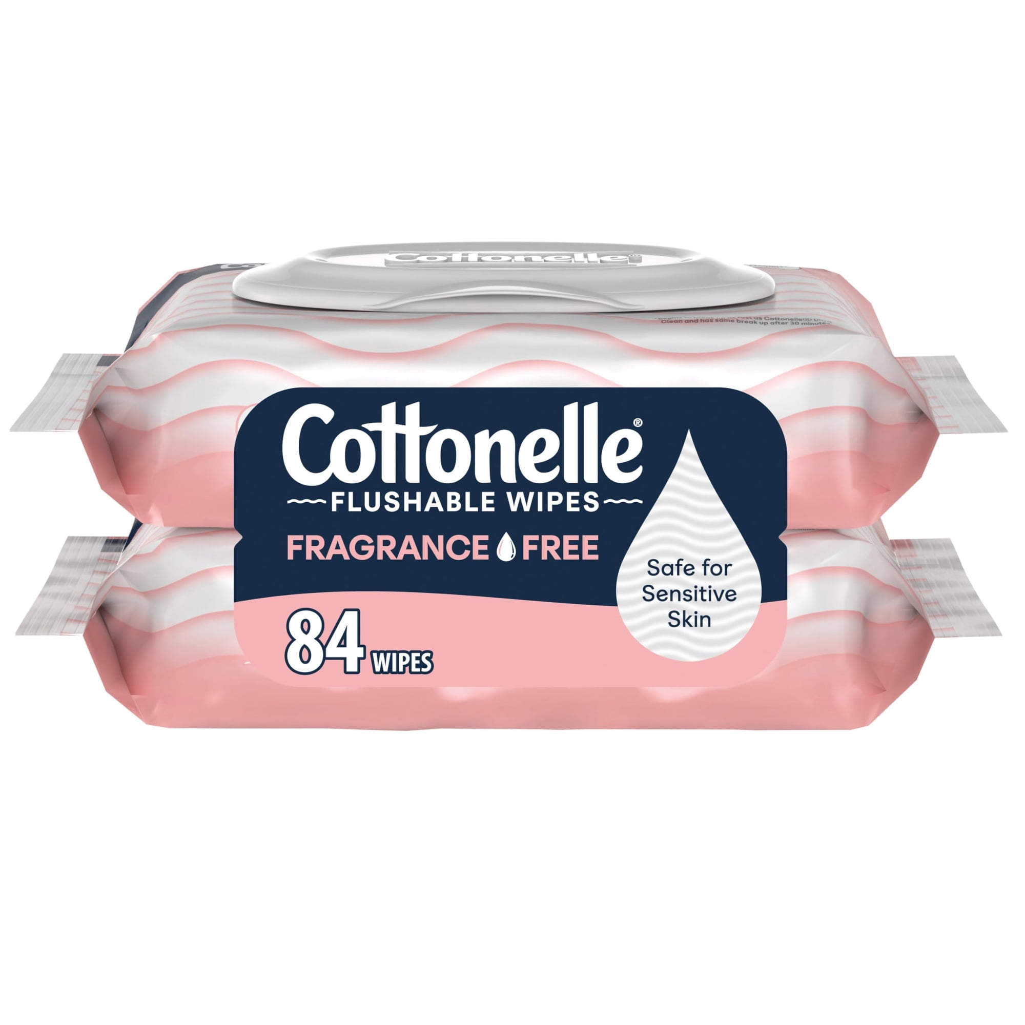 Toallitas Húmedas Desechables Cottonelle, Sin Fragancia, 84 Toallitas