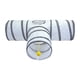thumbnail image 3 of Tubo Plegable De Túnel Para Gatos De 3 Vías Con Pelota De Juego Para Gatos, Conejos, Cobayas, 3 of 5
