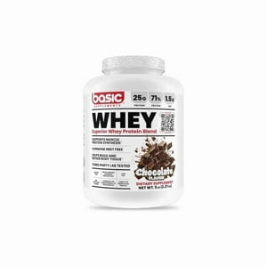 Basic - Proteina Whey 5Lbs 64 Servicios Chocolate -