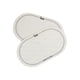thumbnail image 4 of 2x Parches De Parche De Tambor A Prueba De Impactos Para Piezas De Bombo Protector De Parche Blanco 15,7 Cm X 9 Cm, 4 of 5
