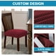 thumbnail image 5 of 2 fundas elásticas de licra para asiento de silla de comedor, fundas de cojín para sillas de cocina, extraíbles y lavables., 5 of 8