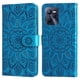 thumbnail image 1 of Funda tipo cartera FOXDOCK para Realme C35 4G , diseño girasol en relieve, cuero PU, cierre magnético, soporte y tarjetero, 1 of 5