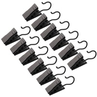 Juego De Clips Para Cortinas Janyun De Acero Inoxidable, Paquete De 120, Color Negro