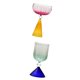 thumbnail image 3 of Taza Para Beber De 2 Piezas, Tazón De Vidrio Colorido Para Pudín, Naranja Y Azul, 3 of 5