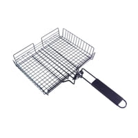 Magideal - Cesta Para Parrilla De Barbacoa, Accesorios Para Parrilla, Cesta De Hierro Para Barbacoa, Herramienta De Parrilla Ligera Y Portátil Grande, Cesta De M
