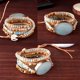 thumbnail image 3 of Pulsera Plumiss de Cuentas de Amazonita Envolvente para Mujer, 3 of 6