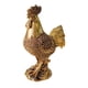 thumbnail image 4 of Estatuilla De Pollo, Artesanía Decorativa, Escultura De Gallo Para Hotel, Vacaciones De Año Nuevo, Dorado, 4 of 5