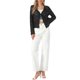thumbnail image 2 of INSPIRE CHIC Cárdigan de Crochet Bohemio para Mujer con Lazo Frontal, Manga Larga, Ligero, Bolero Corto, Top Negro XL, 2 of 6